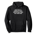 everything is a conspiracy theory when you don't know Pullover Hoodie