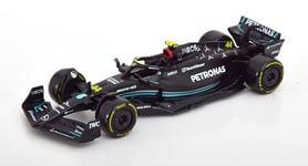 Lewis Hamilton Modèle Auto F1 Mercedes AMG W14E 1/43 2023 12cm Diecast Bburago