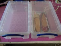 2 X Really Useful 5L Plastic Storage Boxes