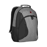 Wenger 606874 MERCURY 16" Laptop Backpack, Padded Laptop Compartment and Mesh Side Pockets in Grey (26 Litres)