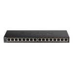 D-Link - 16 ports Netværks Switch - 10/100/1000 Mbps