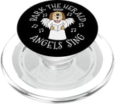 Bark The Herald Angels Sing, Christmas Dog Carol Singer PopSockets PopGrip for MagSafe