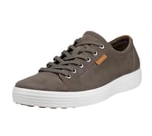 ECCO Men's Soft 7 Sneaker, Dark Clay Nubuck/Lion, 13/13.5 UK