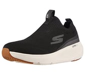 Skechers Mens GOrun Elevate - Slip on Performance Athletic & Walking Running Shoe, Black/White, 8.5 US