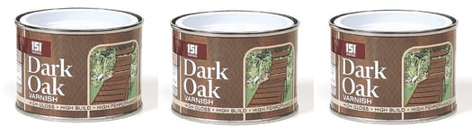 151 Dark Oak Varnish Paint Interior & Exterior Gloss 180ml x 3