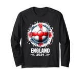 England Player Sports Vintage Men England 2024 England Long Sleeve T-Shirt