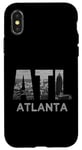 Coque pour iPhone X/XS City of Atlanta Georgia Skyline City of Atlanta Paysage urbain ATL Home