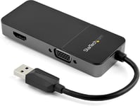 Adaptateur Usb 3.0 Vers Hdmi Vga 1080P - Adaptateur Convertisseur D'Écran Multiport Double Écran/Multi-Écran 4K/1080P 4K Usb Type A - Carte Graphique Externe (Usb32Hdvga)