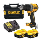 DeWalt 18V XR Combi Drill, Brushless, 3 Mode w/ 2x 5Ah Batteries, Charger & Case