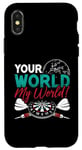 iPhone X/XS Your World My World Bullseye Darting Dart Tournament Darts Case