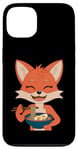 iPhone 13 Happy Fox with Ramen Kawaii Food Design Case