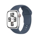 SRena Bracelet SBC1 pour bracelet apple watch se ultra 2 series 10 9 8 7 6 5 4 3 2 1 49mm 46mm 45mm 44mm 42mm 41mm 40mm 38mm cuir sport montre silicone en couleur Bleu Abysse