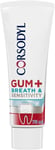 Corsodyl Gum+ Breath & Sensitivity Toothpaste Oral Health Peppermint - 75ml