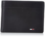Tommy Hilfiger Chad CC Flap & Coin Pocket, Portefeuille Homme - Noir (Black 990), 13x10x2 cm (B x H x T)