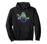 Ghostbusters Vintage Slimer Neon Highlight Retro Badge Sweat à Capuche