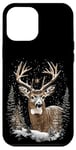 Coque pour iPhone 12 Pro Max Majestic Deer Wildlife Scène d'hiver en plein air Doe Deer Buck