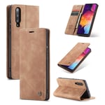 CaseMe vintage Samsung Galaxy A50 fodral - Brun