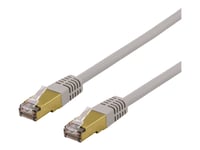 Deltaco Sftp-63Ah - Patch-Kabel - Rj-45 (Hane) Till Rj-45 (Hane) - 3 M - Sftp - Cat 6A - Halogenfri, Formpressad - Grå