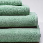 Sancarlos - Set of 2 Ocean Duo Bath Towels, Pink and Powder Green, 100% Cotton, 550 g/m²