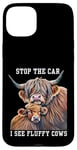 Coque pour iPhone 15 Plus Arrêtez la voiture, je vois une éleveuse de vaches moelleuses qui aime les vaches