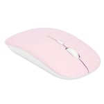 (pink)Computer Mouse Wireless Laptop Mouse Mute Smart UltraThin Portable Mouse