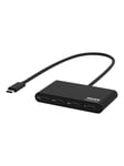 PORT Designs USB-C HUB 3 USB-C PORTS & 1 USB-C POWER DELIVERY USB-hub - USB 3.1 - 4 porter - Svart