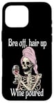 Coque pour iPhone 16 Pro Max Bra-Off Hair Up Squelette coulé pour femme