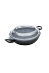 Nadiya Hussain by Prestige Non Stick Wok with Silicone Insert, 4 in 1 Pan Set, 26cm