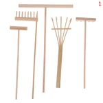 5 st Mini Bamboo Rake för Zen Garden Sand Bordsskiva Meditation F 1(5 Style)