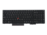 Chicony - Erstatningstastatur for bærbar PC - Dansk - svart - for ThinkPad P15s Gen 1 20T4, 20T5
