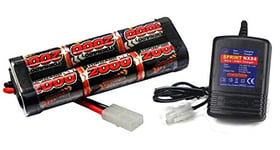 Electric RC 7.2v 2000mah Ni-MH Rechargeable Battery Pack and FAST Charger Tamiya