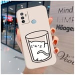 Jolie Coque Compatible avec Oppo A53 2020/OPPO A53S 4G - étui TPU Souple Monstre Cerise Confortable Motif Animal Dessin Animé