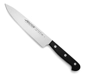 Arcos Chef Knife 7 Inch Stainless Steel, Professional Cooking Knife for Cutting Variety of Foods,Ergonomic Polyoxymethylene Handle and 175 mm Blade, Series Universal, Color Black