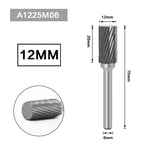 A1225M06 Fraise en carbure de tungstène 6MM, dessin sur métal, outil rotatif, fraise, gravure CNC, outils abrasifs, travail des métaux, fraisage, polissage ""Nipseyteko