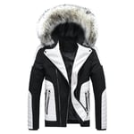 Manteau Homme De Marque Épaissir À Capuche De Parka Homme Revers D'hiver La Mode De Manteau Homme Avec Capuche En Fausse Fourrure De Veste Homme