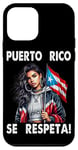 Coque pour iPhone 12 mini Porto Rico Se Respeta Boricua Queen PR Flag Protest