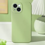 Coque pour iPhone 15 Plus Caméra Protégée Soft Touch Série Sweet Vert Matcha