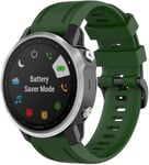 Strap-it Bracelet silicone - compatible pour Samsung Galaxy WatchFenix ​​​​5s / 6s (vert armée)