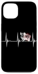 iPhone 13 Wild Boar Hunting Razorback Target Heartbeat EKG Pulse Beat Case