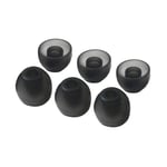 Jerilla (3 Pairs) Replacement Silicone Earbuds Tips for SONY MDR-EX150AP/MDR-EX250AP/MDR-EX750NA/MDR-XB80BS/WI-1000X/WI-H700 Headphones, Gray, Size M