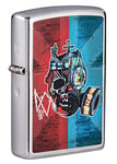 Zippo Watch Dogs Legion Briquet Chrome satiné Normal