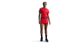 Maillot manches courtes nike dri fit swift rouge femme