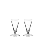 Orrefors - Geometry Snaps Glas 6 cl 2-Pack - Snapsglas och shotglas - Claesson Koivisto Rune - Transparent