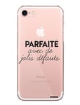 Evetane - Coque Silicone Compatible iPhone 7/8/ iPhone SE 2020/2022 - Protection Souple, Ultra Résistante - Fine et Transparente - Coque Arrière - Parfaite avec De Jolis Défauts