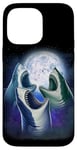 iPhone 14 Pro Max 3 Bull Sharks Howling At The Moon Funny Bull Shark Lover Case