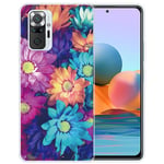 Xiaomi Redmi Note 10 Pro/Note 10 Pro Max - Gummiskal - Printet Design - färgrik Blomma