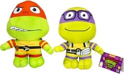 v1 Lot de 2 pcs Teenage Mutant Ninja Turtles Soft Velboa Peluche 28cm - S-329