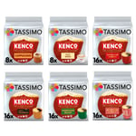 Tassimo Kenco Americano, Cappuccino, Flat White Bundle (Total of 80 Coffee Pods)