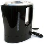 1 litre 12v Plug In Portable Electric Kettle (Black)