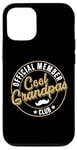 Coque pour iPhone 15 Cool Grandpas Club Official Member Vintage Father's Day